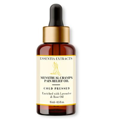Essentia Extracts Cold Pressed Menstrual Cramp Pain Relief Oil 15 ml - Creams/Oils/Lotions
