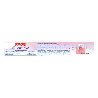 Anchor Sensitive Toothpaste 100 gm + Free Sensitive Toothbrush 1's - Toothpaste
