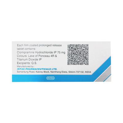 CLONIL 75 SR Tablet 15's - Depression-Ant