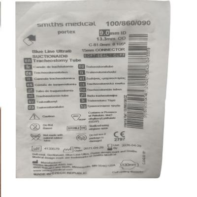 Portex Blue Line Ultra Suctionaid Tracheostomy Tube (100/860/090) (9 mm) 1's - Catheters & Tubes