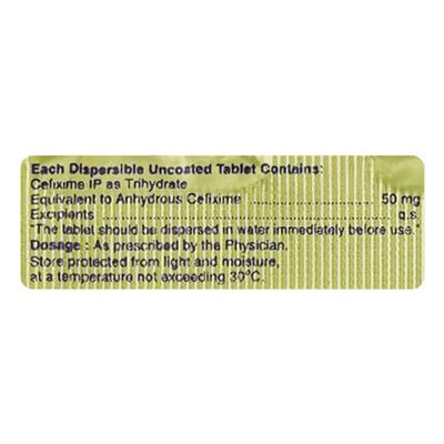 Extacef DT 50mg Tablet 10'S - Bacterial Infections-Cep