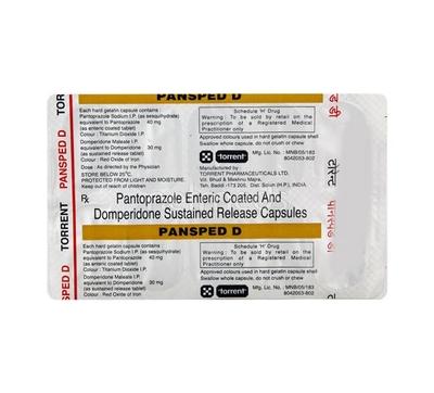 Pansped D Capsule 10'S - Ulcer/Reflux/Flatulence-Aaa