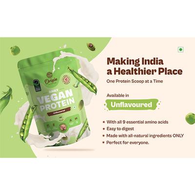 Origin Nutrition Vegan Protein Powder - Unflavoured 1 kg - Whey Proteins