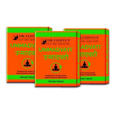 Dr. Vaidya's Unmadvati Pills (Pack of 3 x 24's) - Speciality Medicines