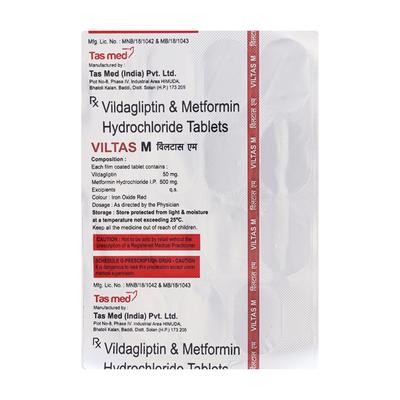 VILTAS M Tablet 15's - Diabetes-Ant
