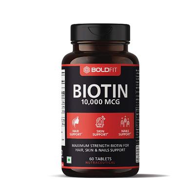 Boldfit Biotin 10000 mcg Tablet 60's - Hair & Skin
