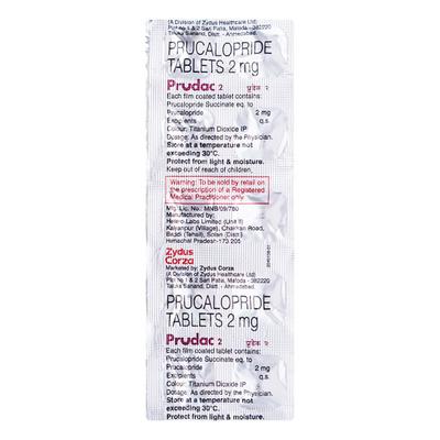 Prudac 2mg Tablet 10'S - Constipation-Lax