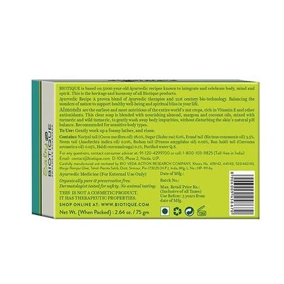 Biotique Baby Bio Almond Nourishing Soap (Mickey) 75 gm - Baby Soap