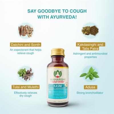 Maharishi Ayurveda Kasni Cough Syrup 100 ml - Cough & Cold (Ayush)