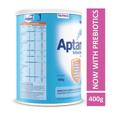 Aptamil Infant Formula Stage 1 (0 to 6 months) Powder 400 gm (Tin) - Baby And Infant Supplements
