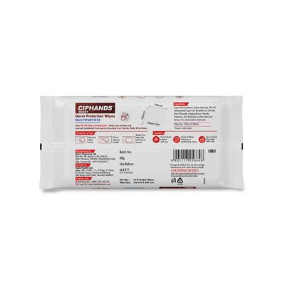 Ciphands Smart Germ Protection Wipes 10's - Hand Sanitizer