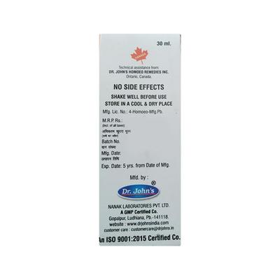 Dr.John's J 67 Nocturnal Emission Drops 30 ml - Homeopathic Drops