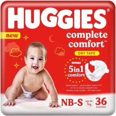 Huggies Complete Comfort Dry Diaper Pants (NB - S) 36's - Diapers & Wipes