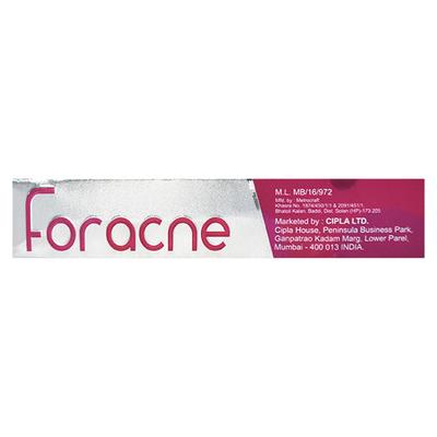 Foracne Gel 20gm - Bacterial Infections-OAB