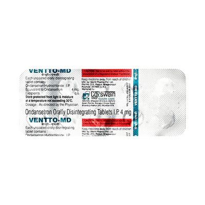 VENTTO MD 4 Tablet 10's - Vomitting/Emesis-Ant