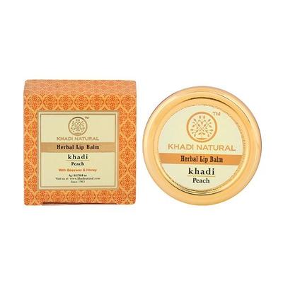 Khadi Natural Herbal Lip Balm - Peach 5 gm - Lip Balms