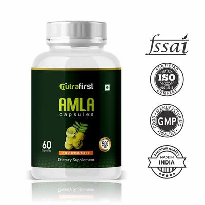 Nutrafirst Amla 500 mg Capsule 60's - Herbal Dietary Supplement