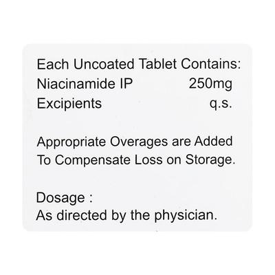 WEST COAST NIANEED 250 NIACINAMIDE 250MG TABLETS 60'S - Hair & Skin