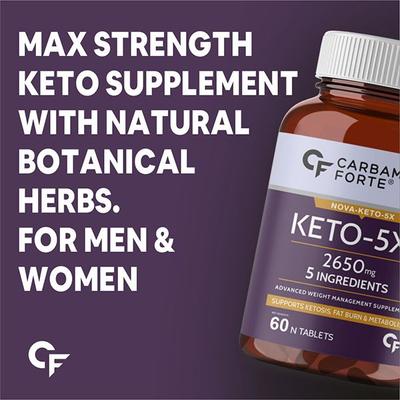 CF Keto-5X 2650 mg Veg Tablet 60's - Workout Essentials