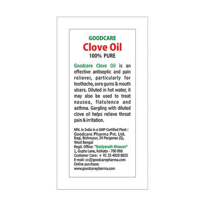 Goodcare Clove Oil 5 ml - Personal Care (Ayush)