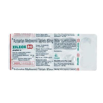 Zilzox 80mg Tablet 10'S - Hypertension-Ang