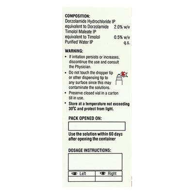 DORZOEYE T Eye Drops 5ml - Glaucoma-Ant