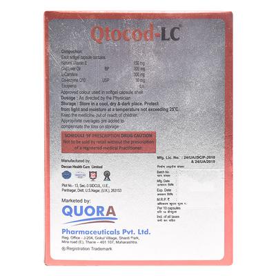 QTOCOD LC Softgel Capsule 10's - Supplements-Vam