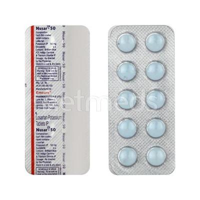 Nusar 50mg Tablet 10'S - Hypertension-Ang