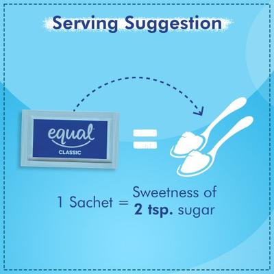 Equal Classic Sweetener Sachet (Pack of 4 x 50's) 1's - Sugar Substitute