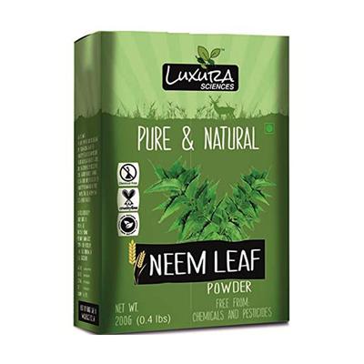 Luxura Sciences Pure & Natural Neem Leaf Powder 200 gm - Skin-Treatment