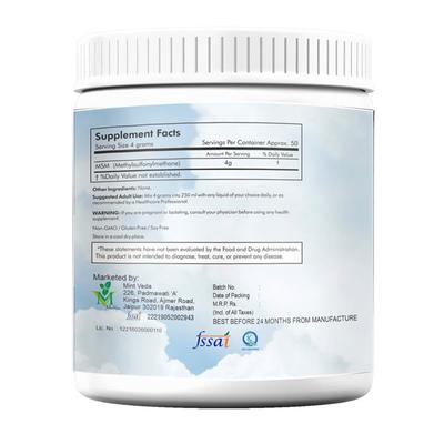 Mint Veda MSM Powder (Pack of 2 x 200 gm) - Calcium And Minerals