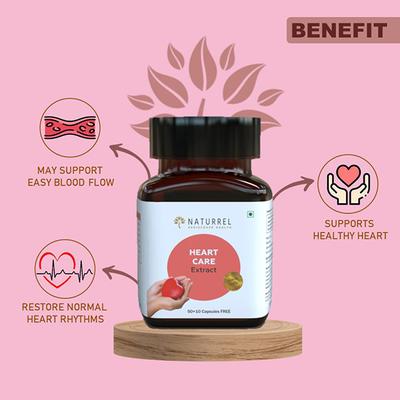Naturrel Heart Care Extract Capsule 50's + Free 10's - Speciality Medicines