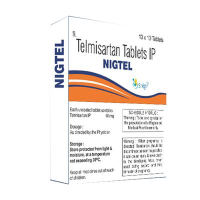 NIGTEL 40mg Tablet 10's - Hypertension-Ang