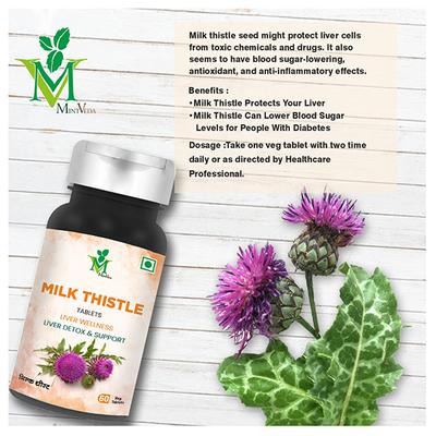 Mint Veda Milk Thistle Tablet 60's - Vital Health