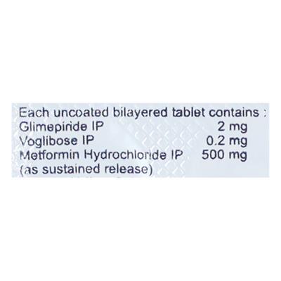 Glorimet VG 2mg Tablet 10'S - Diabetes-Ant