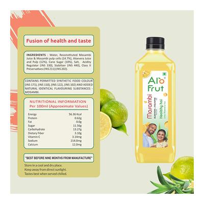 Axiom Alofrut Aloevera Pulp & Juice + Mosambi Juice 160 ml - Ayurvedic Juices