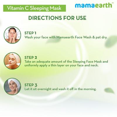Mamaearth Sleeping Mask - Vitamin C 100 gm - Masks & Peels