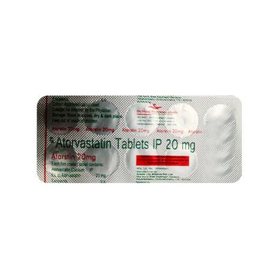 ATARSTIN 20 Tablet 10's - High Cholesterol-Dys