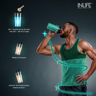Inlife Pre Workout Powder - Pineapple Flavour 200 g - Workout Essentials