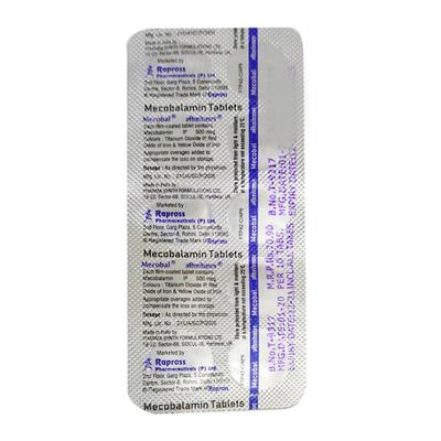 MECOBAL 500mcg Tablet 10's - Supplements-Vam