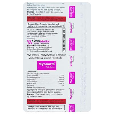 Myonorm Tablet 10's - Supplements-Vam