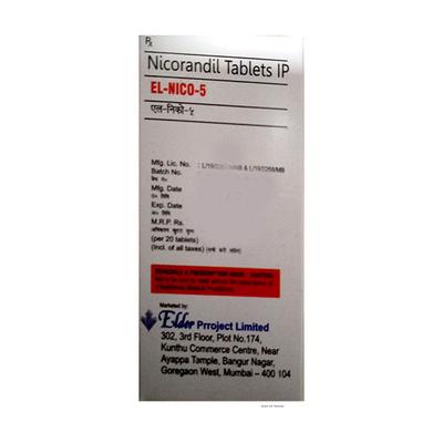 EL NICO 5MG TABLET 20'S - Angina