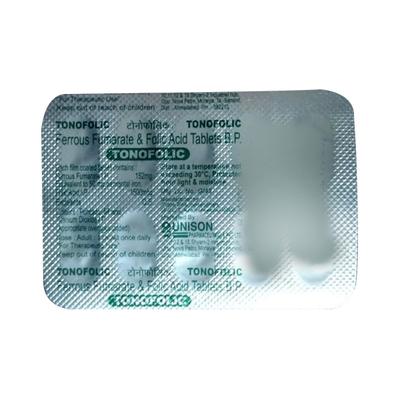 Tonofolic Tablet 10'S - Iron Supplement/Anaemia-Vma