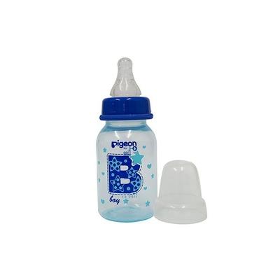 Pigeon Peristaltic Clear Nursing Bottle Rpp for Boy - Blue 120 ml - Feeding & Nursing