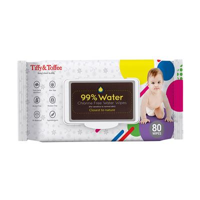 Tiffy & Toffee Chlorine Free Wet Wipes - Aloe Vera 80's (Buy 1 Get 1 Free) - Diapers & Wipes