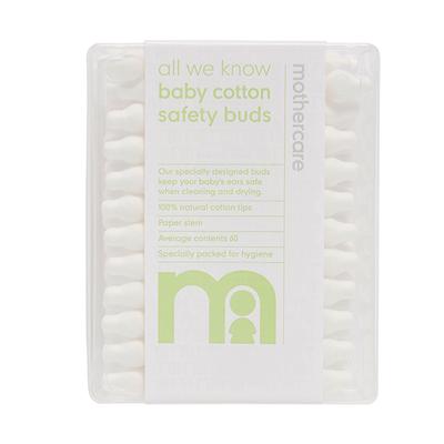 Mothercare Safety Cotton Buds - 60 Pieces - Baby Grooming