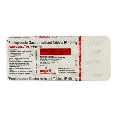 PANTODELL Tablet 10's - Ulcer/Reflux/Flatulence-Aaa