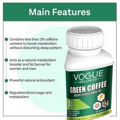Vogue Wellness Green Coffee Capsule 60's - Weight Loss