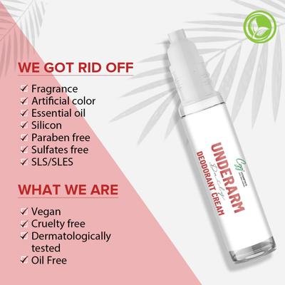 CGG Cosmetics Underarm Daily Deodorant Cream 10 ml - Others
