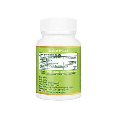 VitaGreen Safed Musli Capsules 60's - Sexual Care